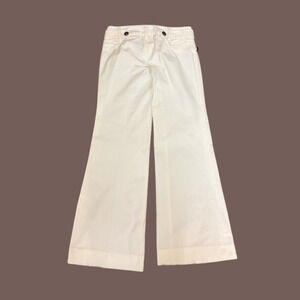 Bebe Sailor Flare Pants | Winter White | Size 0 | Deadstock Y2K